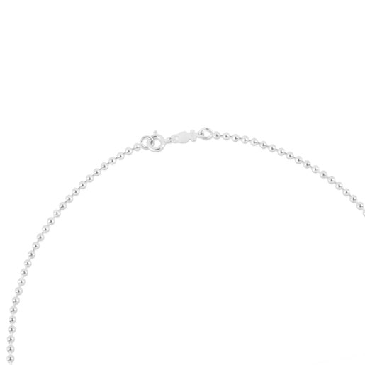 Corrente comprida TOUS Chain em Prata com bolas de 2,2 mm, 80 cm.