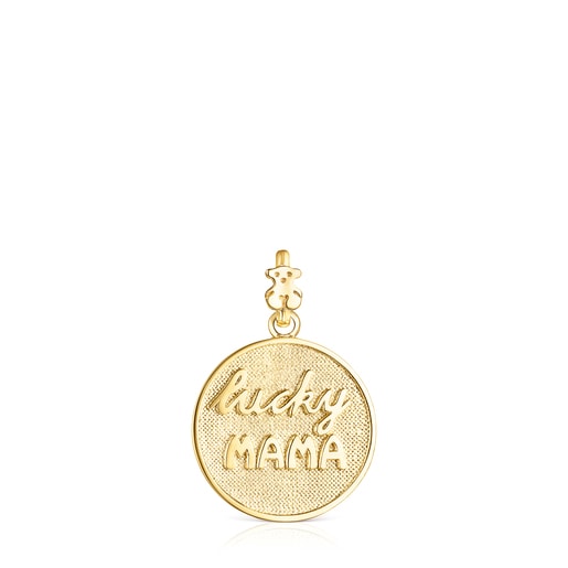 Pendentif TOUS Good Vibes Mama en Or