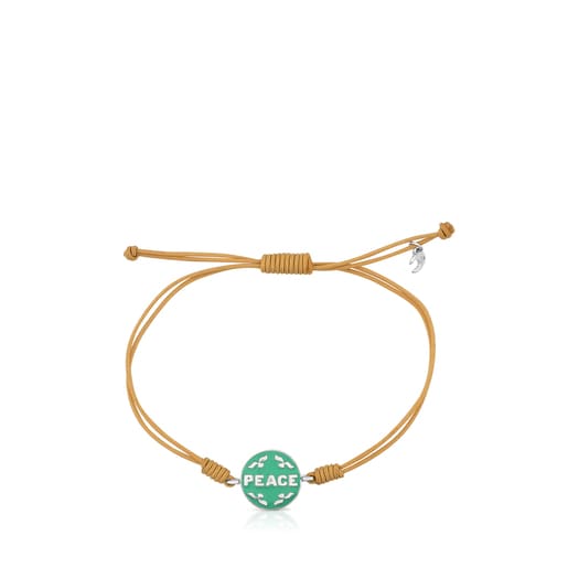 Silver Tanuca Bracelet with Green Enamel