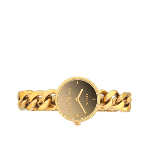 ساعة Minne من الصُلب المطلي بالأيونات الذهبية