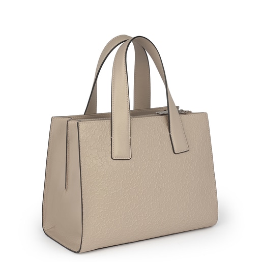 Sac city Sira beige en cuir