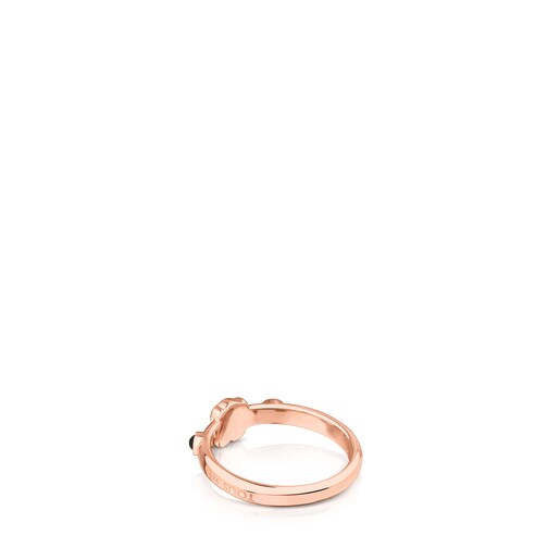 Ring Super Power aus rosa Vermeil-Silber mit Edelsteinen