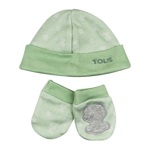 Conjunto gorro y manoplas recien nacido Multipoint