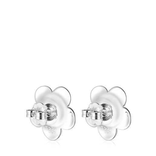 Silver Fragile Nature flower Earrings