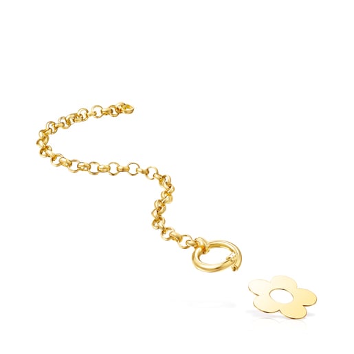 Колье с цветком  Hold Metal из вермеля