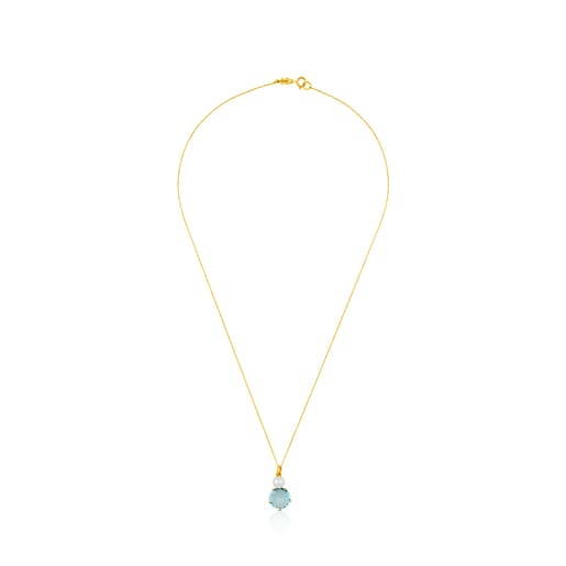 Gold Ivette Necklace with Topaz and Pearl | TOUS