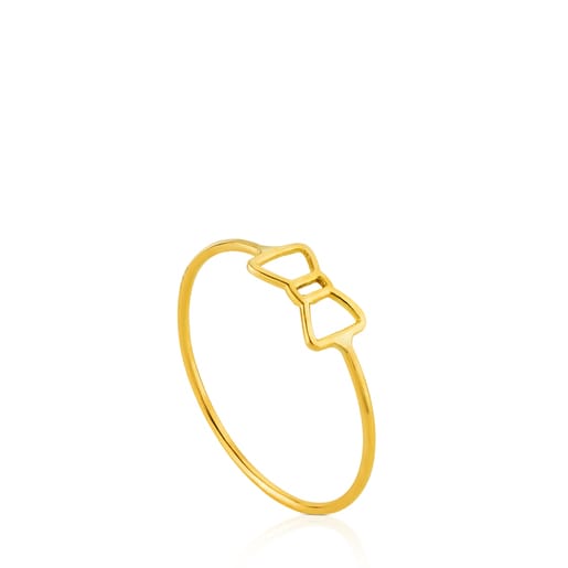 Anillo silueta oso tous on sale