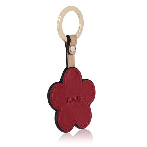 Taupe colored Flower Vera Key ring