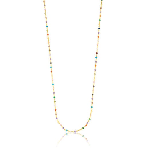 Vermeil Silver TOUS Color Necklace with Gemstones