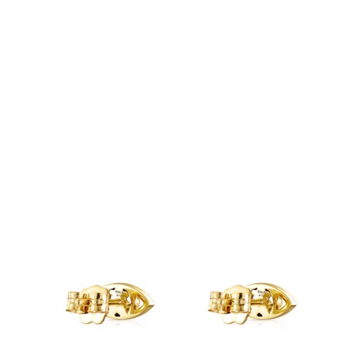 Gold TOUS Good Vibes eye Earrings with Diamonds