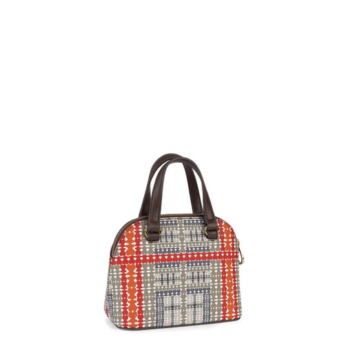 Mini stone-red Alicya Bowling bag