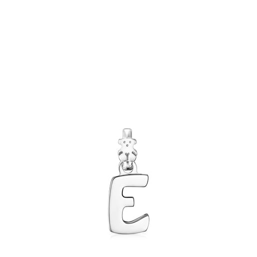 Přívěsek Alphabet Písmeno E provedený ve stříbře