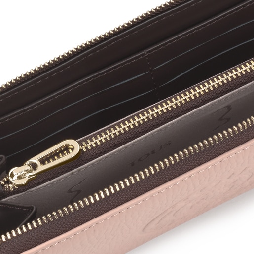 Billetera mediana New Leissa de rosa claro