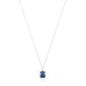 Collier New Color en argent avec quartz avec dumortierite