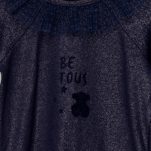 Blusa M/L folho Be Navy Azul Marinho