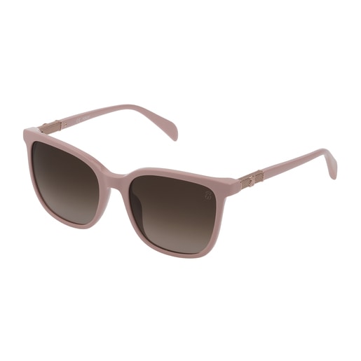 Pink Acetate Mesh Sunglasses