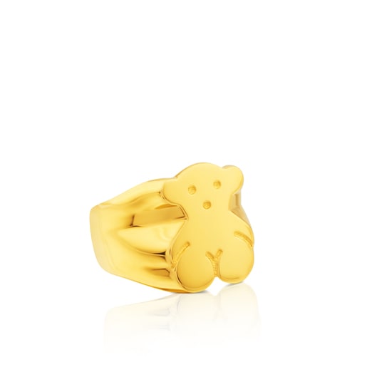 Gold TOUS Bear ring