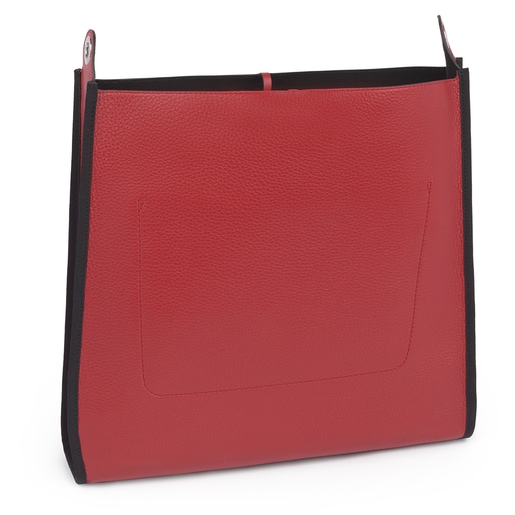 Czerwona skórzana torebka na ramię z kolekcji Leissa
