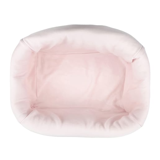 Multi Bear fabric baby basket in Pink