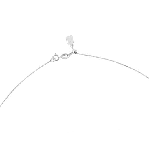 Collier ras du cou TOUS Chain fin en Or blanc, 45 cm.