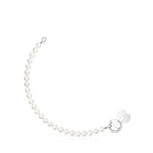 Hold Metal Pearls and Silver Bracelet | TOUS