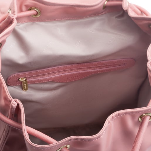حقيبة ظهر Doromy من النايلون باللون الوردي