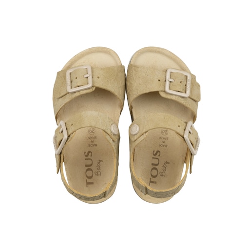 Sandalia deportiva con hebillas Kaos Beige