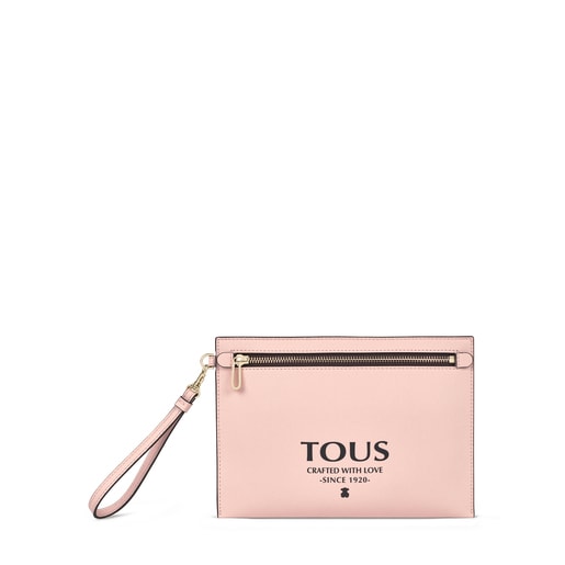 Πολύχρωμη-ροζ τσάντα Clutch TOUS Essential