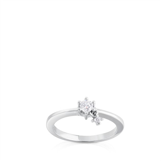 White Gold Les Classiques Ring with Diamond