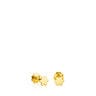 Gold TOUS Basics Earrings Flower motif.