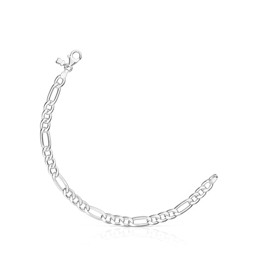 Silver TOUS Chain mix curbed Bracelet