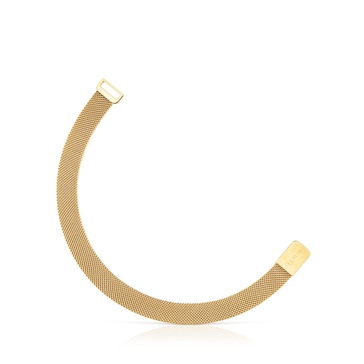 Pulseira Mesh em Aço IP dourado