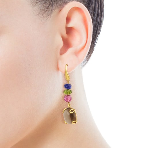 ATELIER Color Earrings in Gold with Gemstones