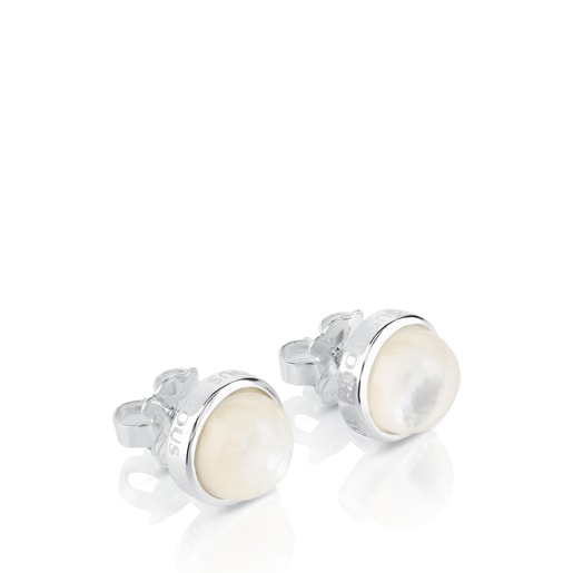 Silver and mother of pearl Earrings TOUS Nacars | TOUS