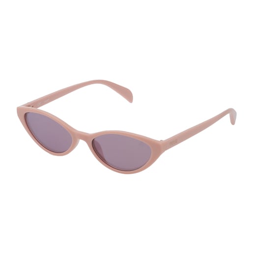 Sonnenbrille Bear Cat Eye aus rosafarbenem Azetat