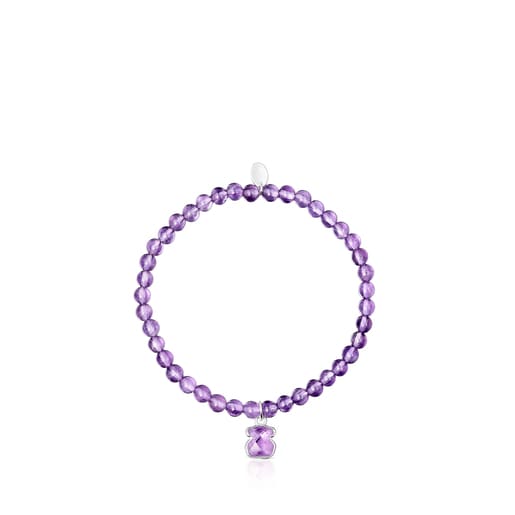 Icon Color bracelet in silver and amethyst | TOUS