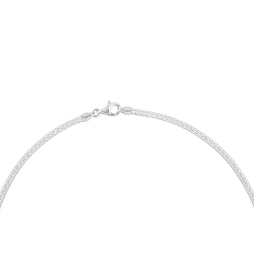 Silver tous chain choker Clearance