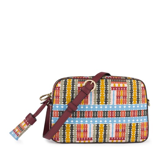 Bandolera-riñonera Alicya multi-burdeos