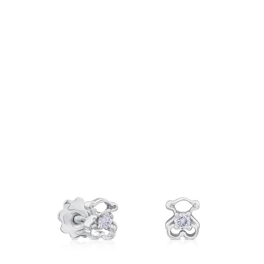 White Gold Silueta Earrings with Diamonds