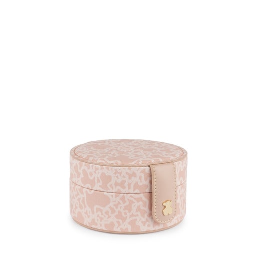 Boîte à bijoux Kaos Mini en Toile de couleur rose