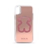 X/XS pink Delrey Glitter Mirror Bear Cellphone cover