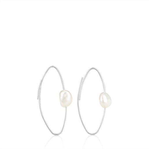 Silver Elipse Earrings