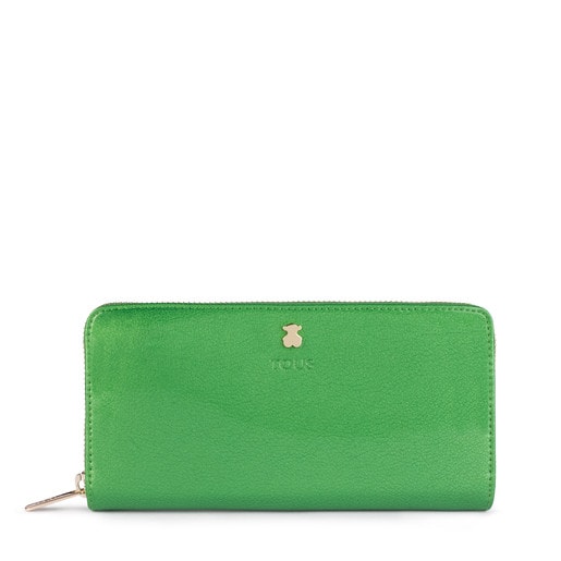 Medium green Dorp Wallet | TOUS