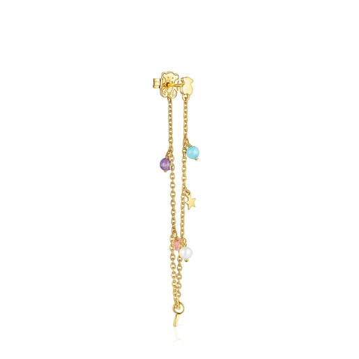 Silver Vermeil Cool Joy Earring with Gemstones | TOUS