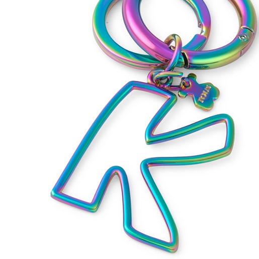 Iridescent Touscedario Letter K Key ring