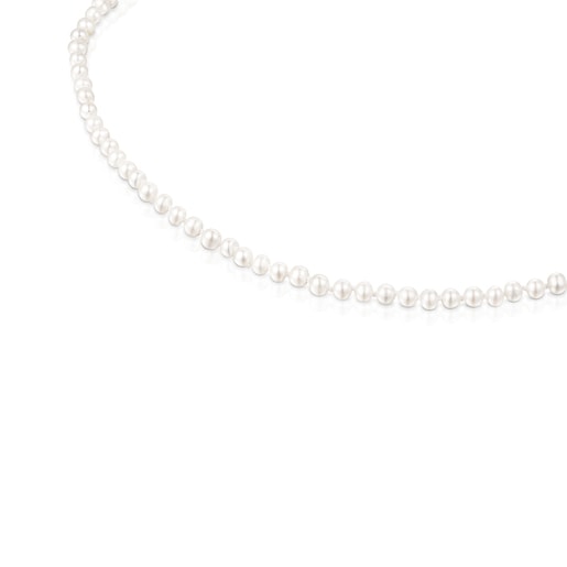 Collar Hold corazón de Oro y Perlas