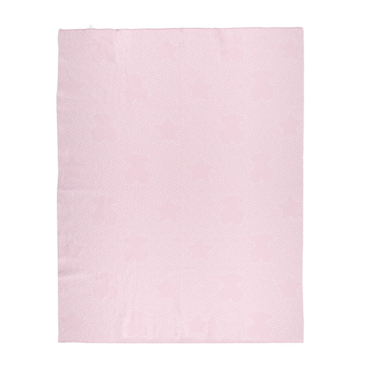 Nile iconic Tous reversible blanket in Pink