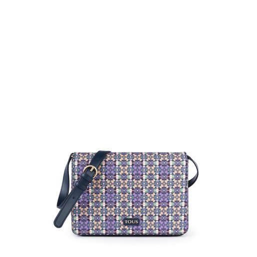 Medium lilac Mossaic Square Crossbody bag
