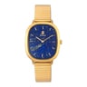 Heritage Gems watch in gold-colored IP steel with a Lapis Lazuli sphere