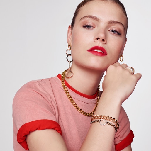 Anilla pequeña Hold corazón de Plata